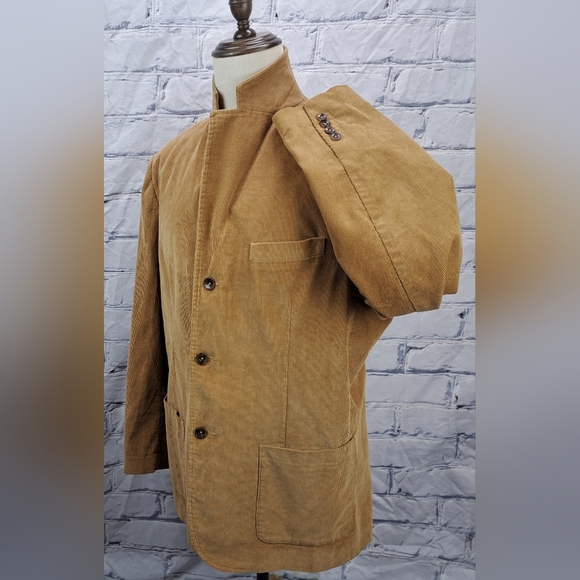 Eddie Bauer Men's Corduroy Jacket Blazer Golden Country Large Fits like XL 46R - Picture 11 of 16